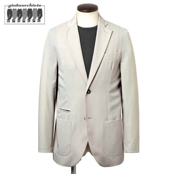 【SALE／返品・交換不可】ジャブスアルキヴィオ giabsarchivio ／ 26SS 戸賀別注ウォッシャブルシルキーツイル2Bアンコンジャケット