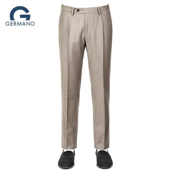【秋冬・未使用】GERMANO ジェルマーノ 1プリーツ サキソニーウール44 GERMANO（ジェルマーノ） 【SALE】ジェルマーノ GERMANO ／ 25-26AW