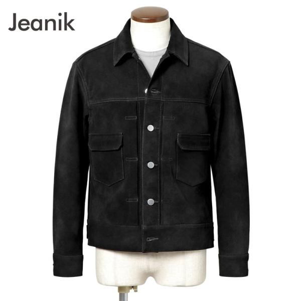 早い者勝ち　Jeanik ジーニック 2nd ブラック 月桂樹ボタン　S 美品 Jeanik ジーニック 2ndタイプ ワンウォッシュ ブラックデニム