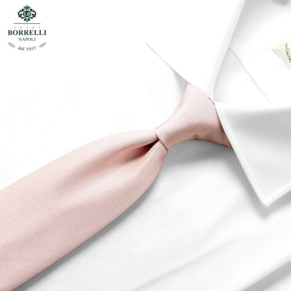 ルイジボレッリ ネクタイ シャンパンゴールド 無地 ソリッド 光沢 美品