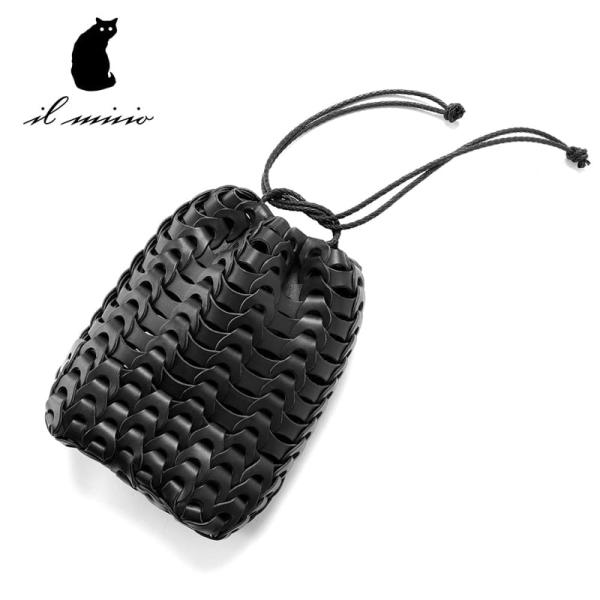 イルミーチョ il micio ／ バケッタレザーイントレチャートドロー