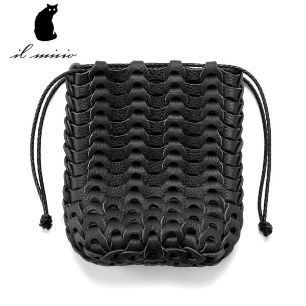 イルミーチョ il micio ／ シュリンクレザーイントレチャートドロー