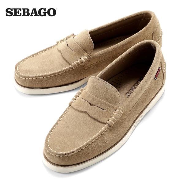 サポートサーフェス ローファー　ベージュ SEBAGO（セバゴ） SEBAGO ／ スエードローファー型デッキシューズ「DAN