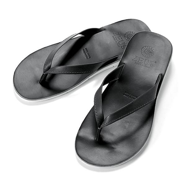 ゼウス Zeus ss バケッタレザートングサンダル 1271 Grigio ダークグレー メンズ イタリア レザーサンダル 革サンダル Www Nouvelle Etoile Org