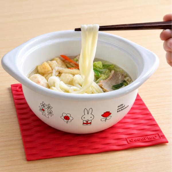 ミッフィー ホーロー ココット 15cm IH対応 miffy エマイル 富士ホーロー HNM
