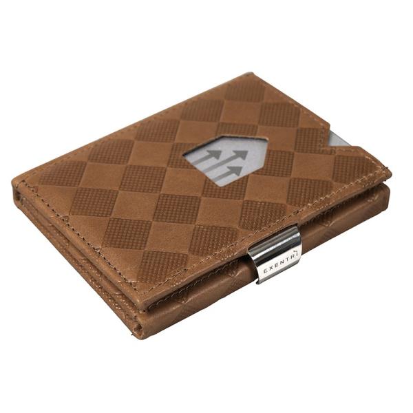 EXENTRI WALLET (エキセントリ ウォレット)サンドチェス 本革 三つ折り