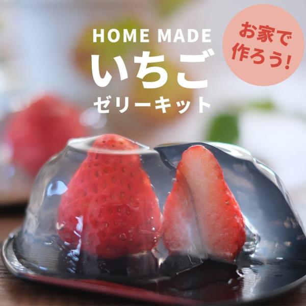 いちごゼリー いちご ゼリー 水餅 手作り 体験 セット 水信玄餅 いちご農家応援 あきひめ 11〜15粒 滋賀県産 アガー ホワイトデー いちごフェア ひな祭り 雛祭り