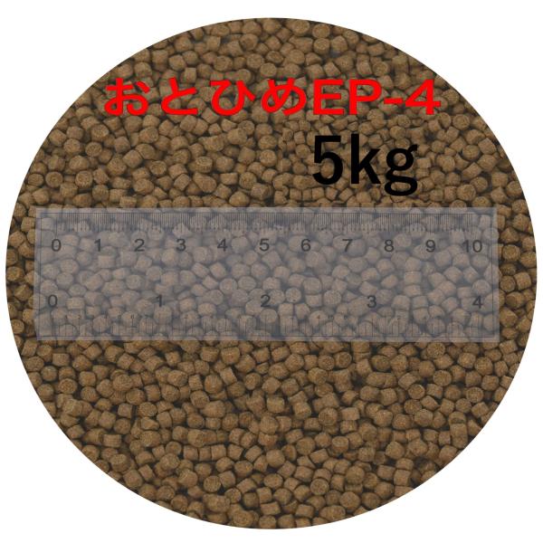 日清丸紅飼料 おとひめEP4(約3.4mm〜約4.0mm)  5kg(500g×10袋) 沈降性(沈下性) 金魚 アロワナ 肉食魚に