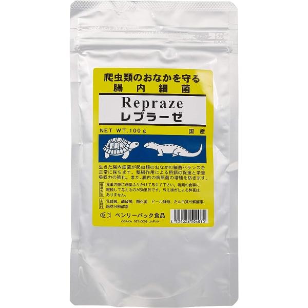 爬虫類用腸内細菌 レプラーゼ100g×3袋  ベンリーパック食品