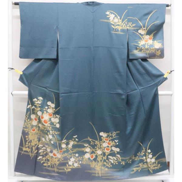 京都一輝堂》【着物】訪問着 金彩 萩・花文 r7z05-365 : 一輝堂Yahoo