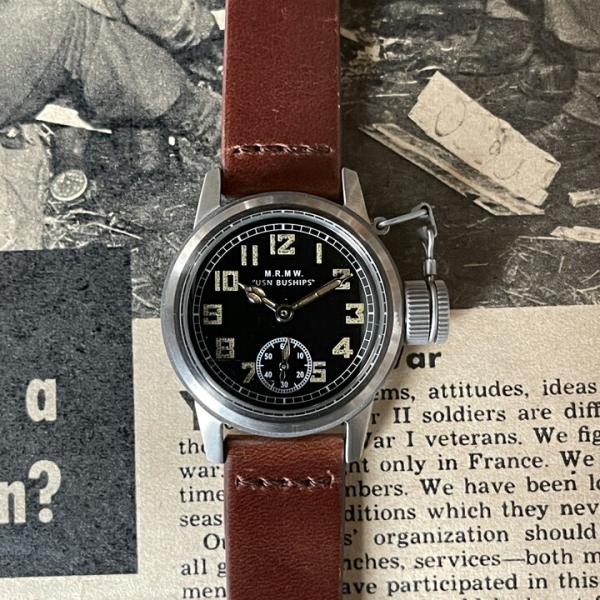 ボーナスストア＋10% M.R.M.W. モントルロロイ AN5740 Masteer Navigation Watch ハミルトン復刻 ブシップ スモセコ Buships small second  正規品