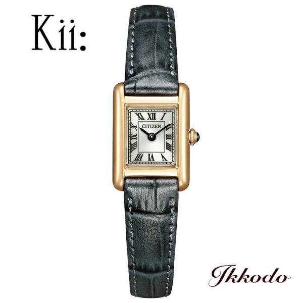 ボーナスストア＋10% Kii キー シチズン CITIZEN Classic Square ソーラー エコドライブ 正規品  レディース腕時計 EG2799-18W  EG279918W