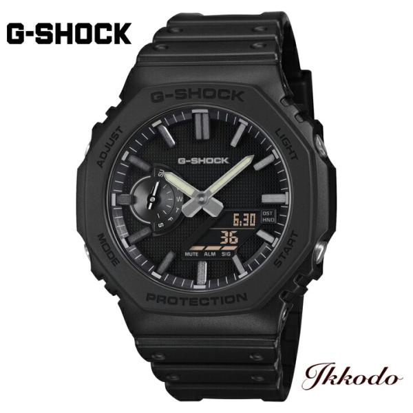 G-SHOCK Gショック カシオ ジーショック LUXE BLACK ANALOG-DIGITAL 2100シリーズ 45.4mm 20気圧防水 耐衝撃構造 国内正規品 GA-2100LXB-1AJF  GA2100LXB1AJF