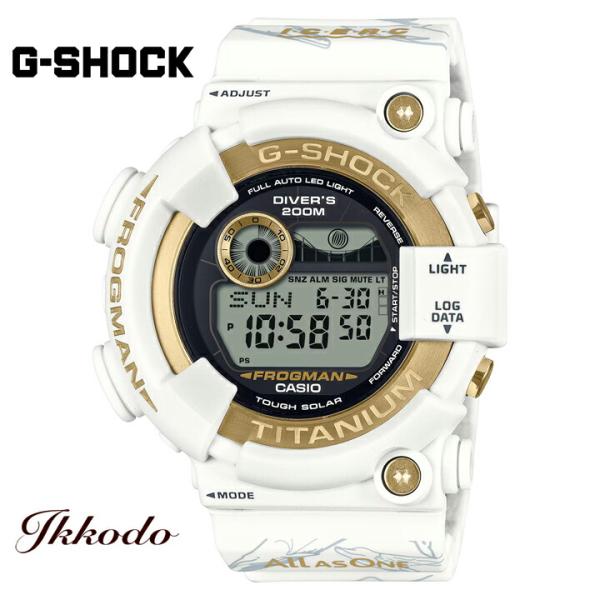イルカ・クジラ ICERC Japnコラボ30周年記念モデル G-SHOCK Gショック カシオ ジーショック FROGMAN MASTER OF G - SEA  ISO200m潜水用防水 正規品 GW-8201K-7JR