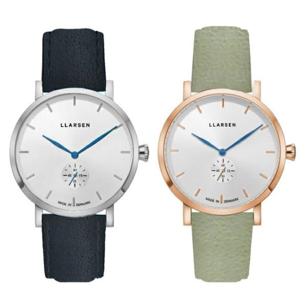 エルラーセン【LLARSEN】Made in Denmark ペアウォッチ カーフレザー 