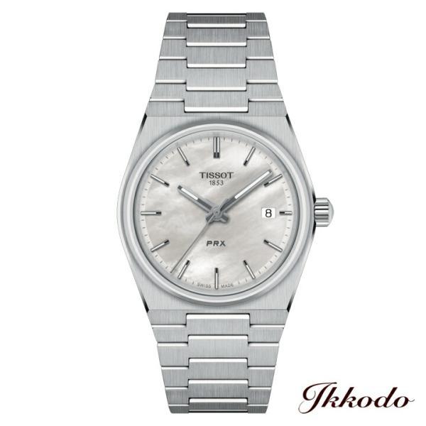 【美品】TISSOT ティソ デザイア クォーツ 腕時計 白文字盤 デイト ご購入特典対象商品】TISSOT ティソ T-CLASSIC PRX クォーツ 35mm MOP