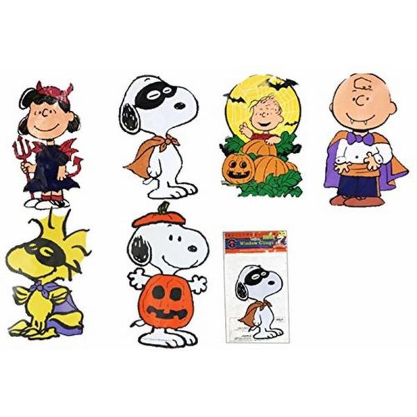 スヌーピー　ピーナッツウィンドウデコレーションステッカー　６種セット※ネコポス対応　Peanuts Window Decoration Halloween
