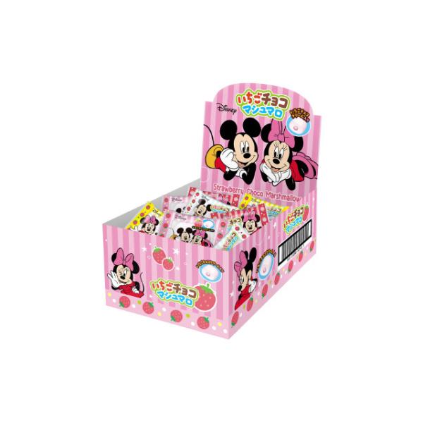 エイワ ミッキー＆ミニーいちごチョコマシュマロ（箱） 30個（6月上旬頃入荷予定）