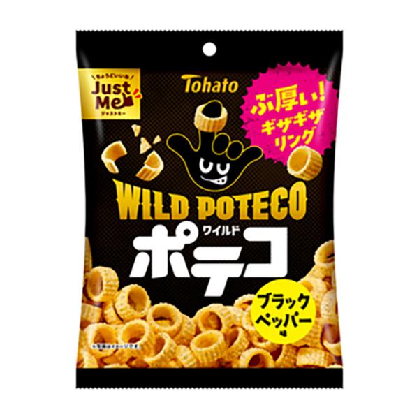 東ハト ワイルドポテコ ブラックペッパー味 50g×12袋