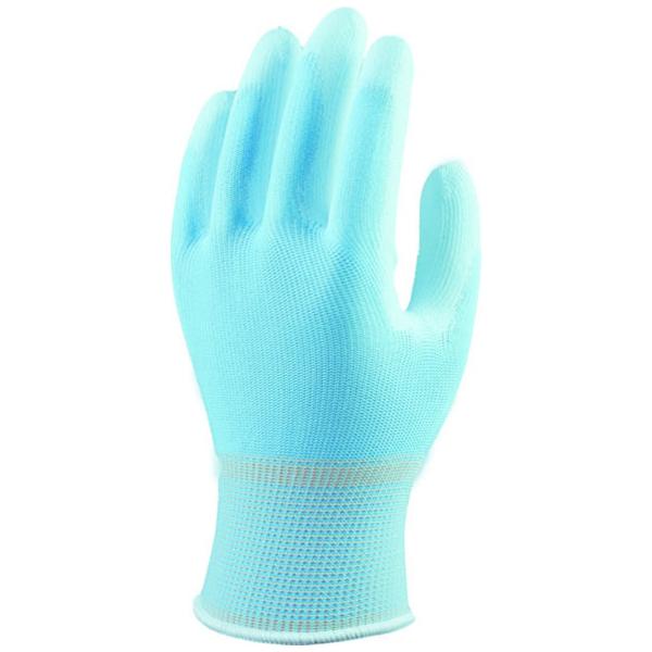 OTAFUKU GLOVE おたふく手袋  A-384 Lサイズ ブルー 13Gウレタン背抜 10P