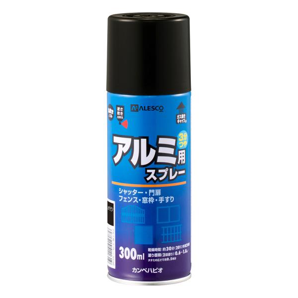 他サイト： カンペハピオ 油性アルミ用スプレー 新ブラウン 300ml カンペハピオ ハピオセレクト 塗料 ペンキ 水性塗料 油性塗料 鉄部 木部 多用途の商品画像