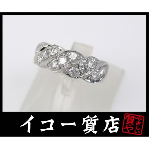 Pt900 引き出物 ダイヤ合計1 00ct ファッションリング 中古 11号