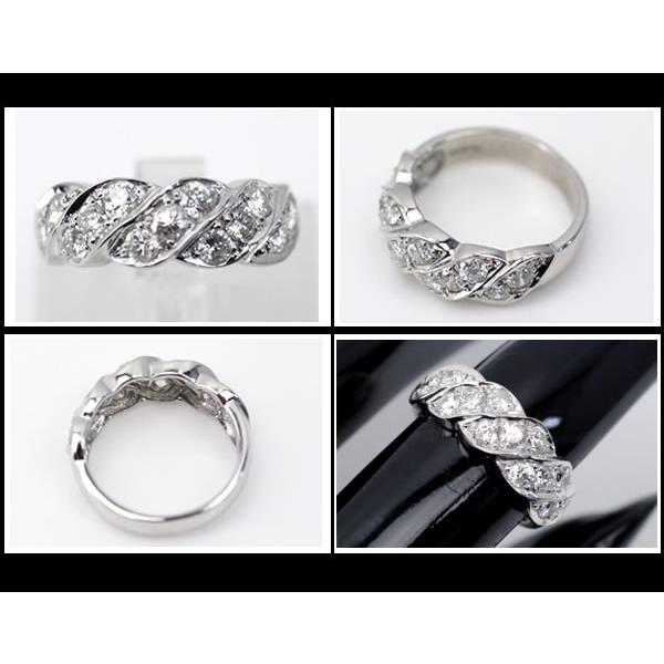 Pt900 引き出物 ダイヤ合計1 00ct ファッションリング 中古 11号