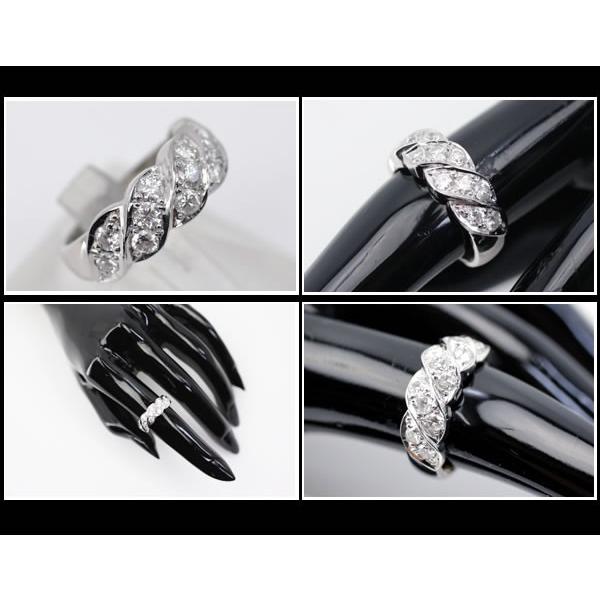 Pt900 引き出物 ダイヤ合計1 00ct ファッションリング 中古 11号