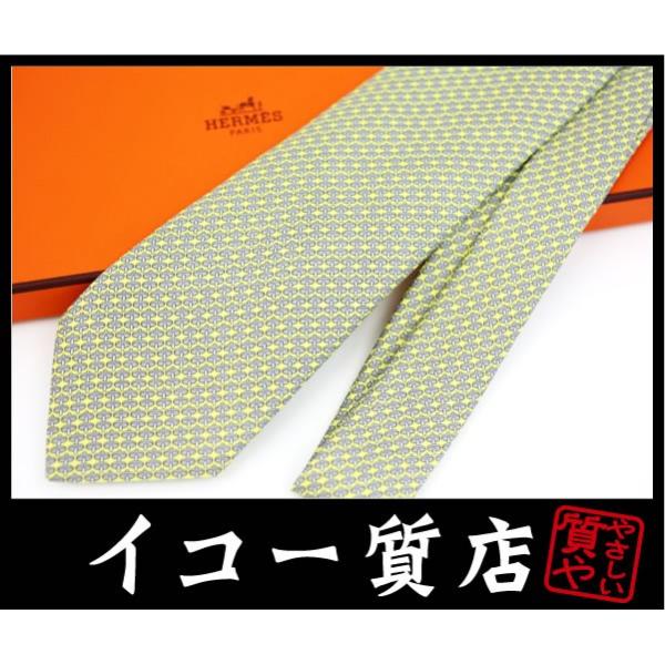 エルメス シルク100 配送員設置送料無料 ネクタイ sa プレゼント最適 未使用 希少ダンベル柄デザイン 保管品