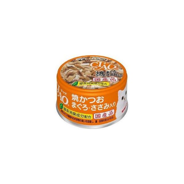 いなばペットフード いなば チャオ缶 焼かつお まぐろ・ささみ入り 85g