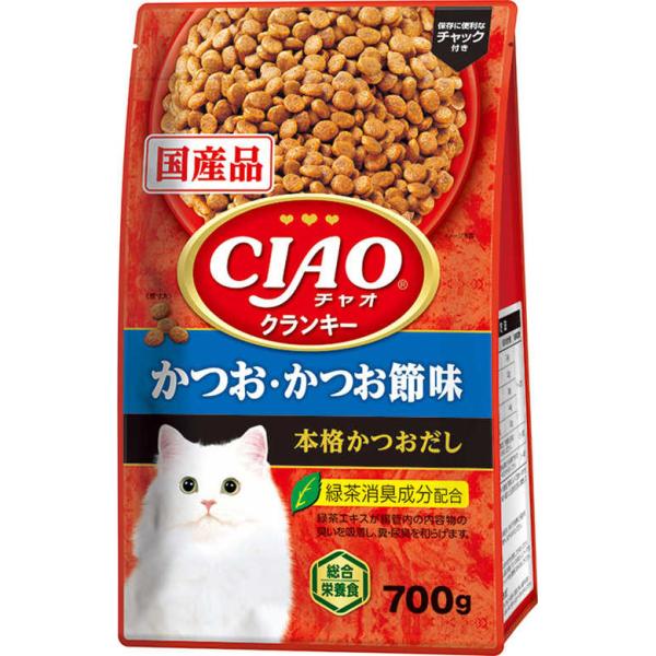いなばペットフード CIAO クランキー かつお・かつお節味 700g ×12個