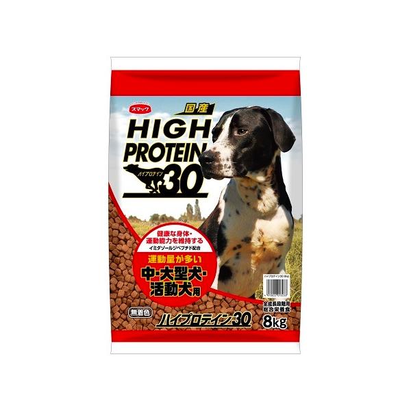 中・大型犬・活動犬専用商品。運動量の多い愛犬向け。良質なたんぱく質を30%配合。健康な身体と運動能力を維持するバランスの取れた総合栄養食です。無着色。
