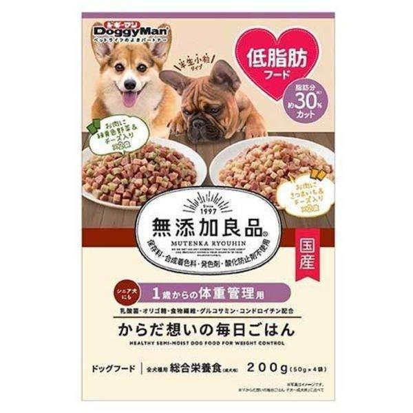 ドギーマン 無添加良品 からだ想いの毎日ごはん 体重管理用 200g（50g×4袋） 1ケース24個セット