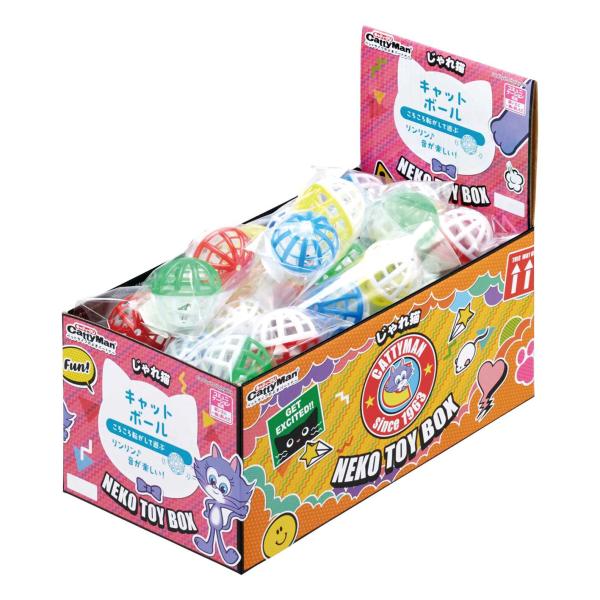 ドギーマン じゃれ猫 Neko Toy Box キャットボール×24個セット（ボール