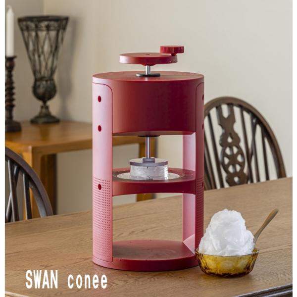 池永鉄工 かき氷機 ふわふわ 手動式 かき氷器 スワン コニー swan