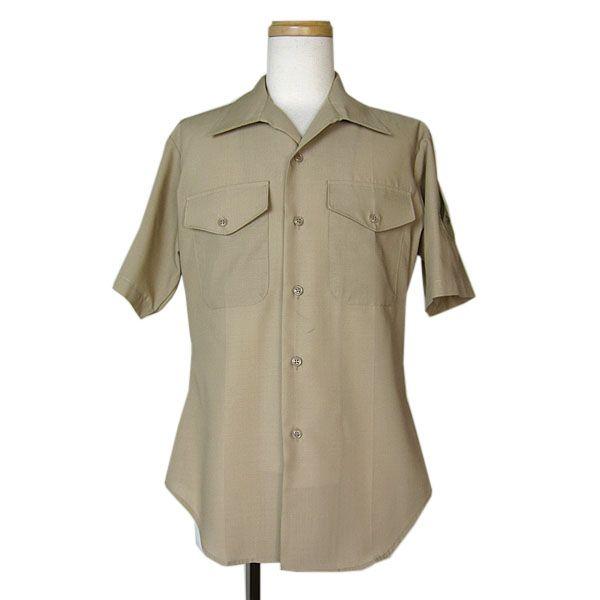米軍usmc海兵隊半袖ミリタリーカーキシャツ メンズm位 Ymils 227 異国屋 通販 Yahoo ショッピング