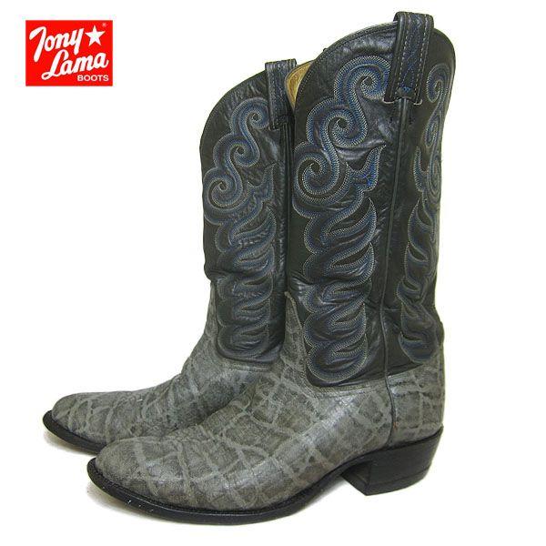 トニーラマ Tony Lama 象革 ウエスタンブーツ メンズ約27 0cm Ywb 384 異国屋 通販 Yahoo ショッピング