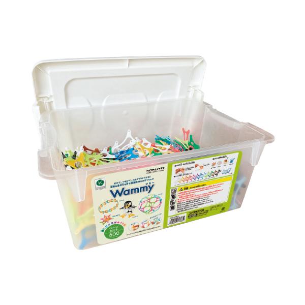 小さなひらめきをくり返すことで柔軟な思考力を育みます。●内容／ワミー（600ピース）しろ・きいろ・オレンジ・あか・ピンク・むらさき・あお・みずいろ・きみどり・みどり・ちゃいろ・くろ×各50ピース、アイデアブック×2●サイズ／ W34×D24...