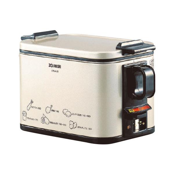 火を使わないから揚げ物作りがカンタン！19cmのエビもまるごと調理。●サイズ／W30×D17×18cm●重量／2.1kg●容量／1L（油）●消費電力／1000W●電源コード／1.9m（マグネットプラグ）