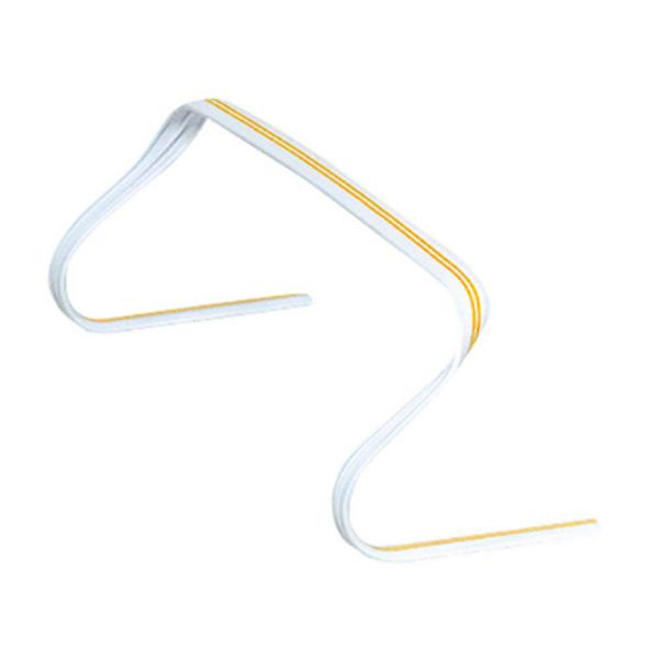 踏んでも戻る特殊形状の軽量ハードル！●メーカー名／トーエイライト●内容／5台セット●サイズ／幅：52cm●重量／150g（台）●材質／PVC