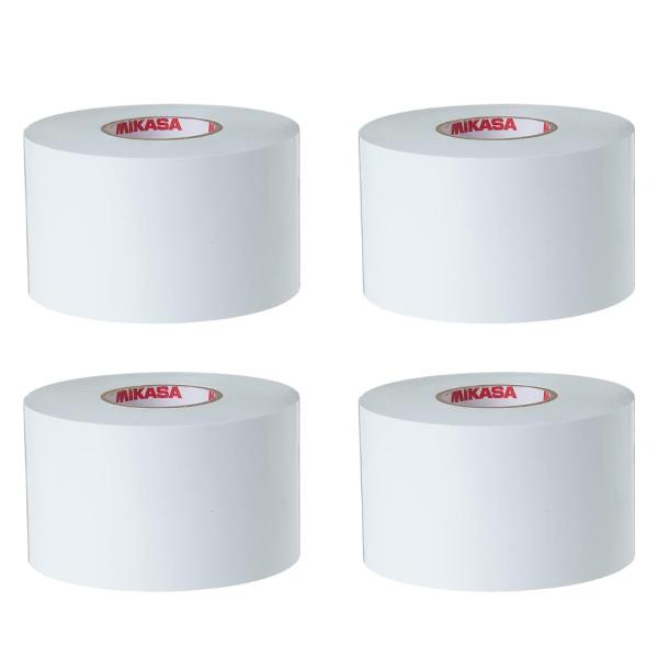 曲線にも使えるビニール製●メーカー名／ミカサ●内容／4巻入●50mm×25m巻●材質／ビニール