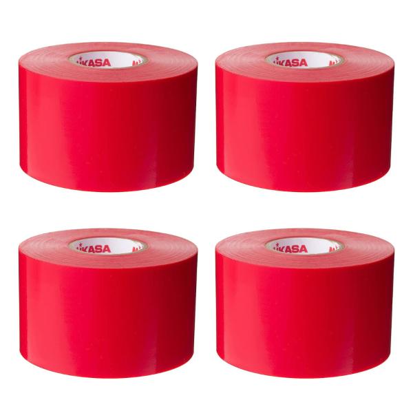 曲線にも使えるビニール製●メーカー名／ミカサ●内容／4巻入●50mm×25m巻●材質／ビニール