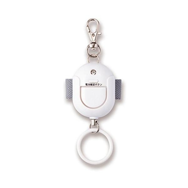 抗菌加工で清潔・安心！●メーカー名／アスカ●サイズ／W35×D24×H45mm●重量／27g●使用電池／コイン電池1個（CR2032テスト用電池付）●音量／約90dB●（公財）全国防犯協会連合会推奨品 約90dB