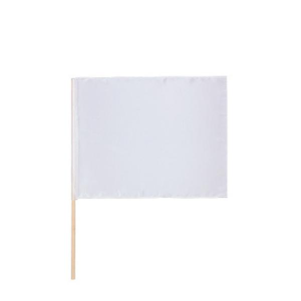 よくなびき光沢が美しいサテンの旗！●サイズ／旗：590×430mm、棒：直径12×700mm●材質／旗：ポリエステル、持ち手：白樺