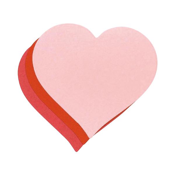 型抜きされているので、そのままメッセージカードにしたり、デコレーションにも便利です。●内容／ピーチ2枚・ベリーレッド6枚・ラディッシュ2枚●サイズ／53×53mm●紙厚／約0.11mm