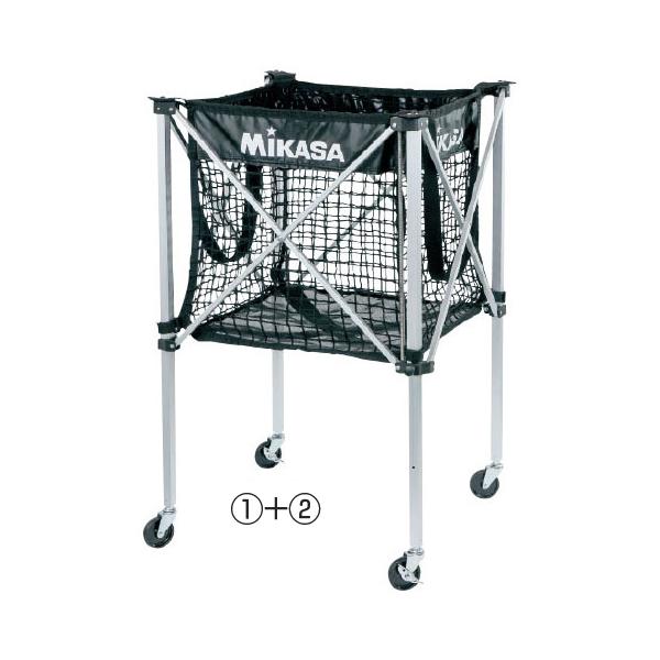 カゴ部を外してバッグとしても使える！●サイズ／（1）64×64×104cm（2）52×52×57cm（3）20×118cm●重量／（1）（2）（3）計5.2kg●材質／（1）アルミ（2）（3）ポリエステル●収納目安／バレーボール約15?20...