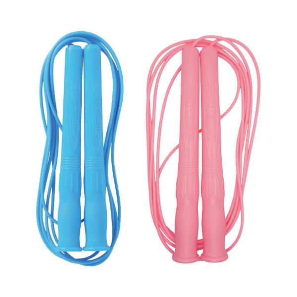 子供も大人も跳びやすい！二重跳びもラクラク！●サイズ／全長：270cm●材質／ロープ：PVC、グリップ・回転体：PE