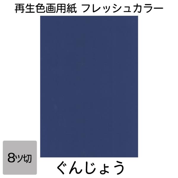 画用紙 色画用紙 フレッシュカラー 八ツ切 10枚 大王製紙 八つ切り ぐんじょう
