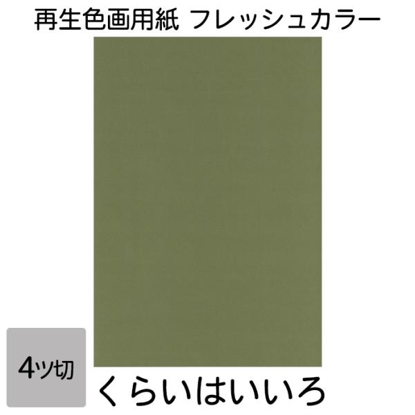 画用紙 色画用紙 フレッシュカラー 四ツ切 10枚 大王製紙 四つ切り くらいはいいろ