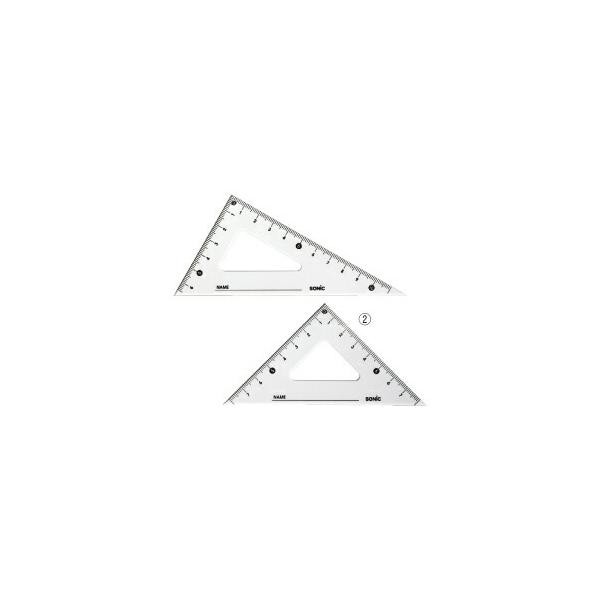 定規 物差し 学納定規 （2）三角定規（12cm）ソニック（メール便対象商品）